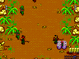 Rambo: First Blood Part II (SEGA Master System) screenshot: The onslaught begins (UK release)