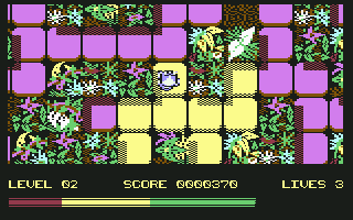 Maze Mania (Commodore 64) screenshot: Jungle theme