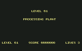 Maze Mania (Commodore 64) screenshot: Level introductory screen