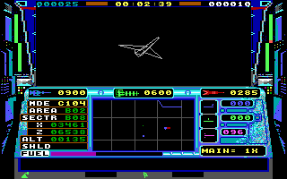 Echelon (DOS) screenshot: External View