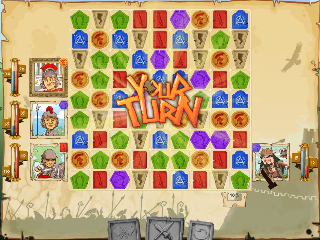 Tiny Token Empires (Windows) screenshot: Your turn