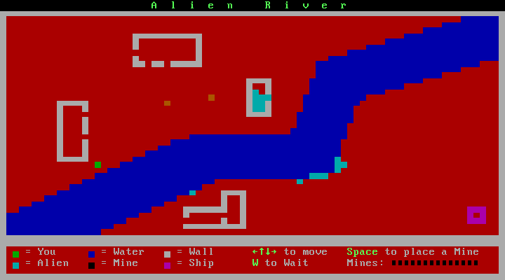 Alien River (DOS) screenshot: Replenished my supplies.