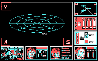 Star Trek: The Rebel Universe (DOS) screenshot: In Game (CGA).