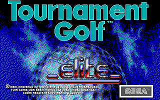 Arnold Palmer Tournament Golf (DOS) screenshot: First Title Screen.