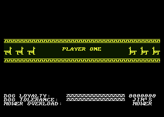 Hover Bovver (Atari 8-bit) screenshot: Ready, player one?