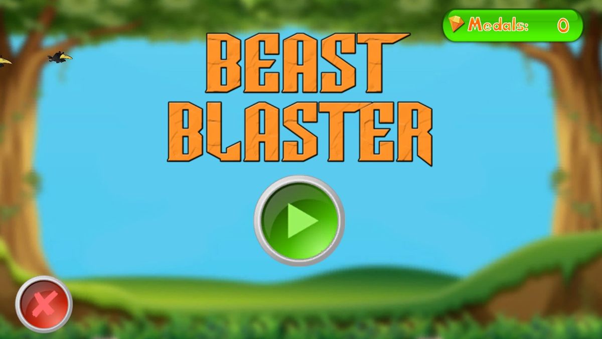 Beast Blaster (Windows) screenshot: Main menu