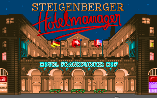 Steigenberger Hotelmanager (DOS) screenshot: Title Screen.