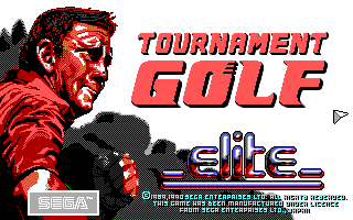 Arnold Palmer Tournament Golf (DOS) screenshot: Second Title Screen.