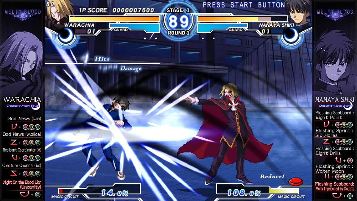 Screenshot of Melty Blood: Actress Again - Current Code (Windows, 2010 ...