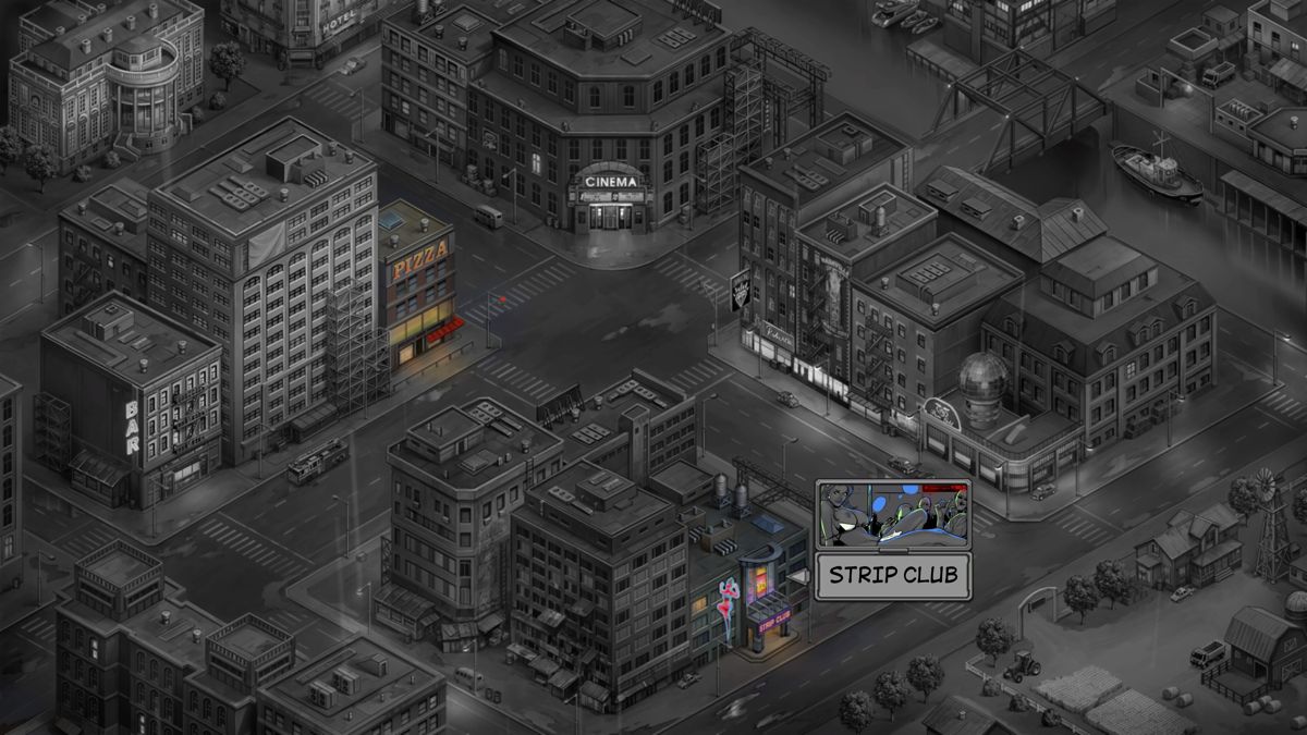 Metropolis: Lux Obscura (PlayStation 4) screenshot: City map highlights the places which can be visited