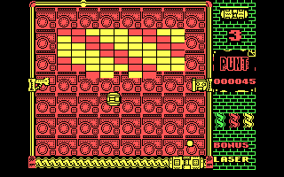 The Brick (DOS) screenshot: Level 1.