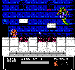 Gargoyle's Quest II (NES) screenshot: The first boss