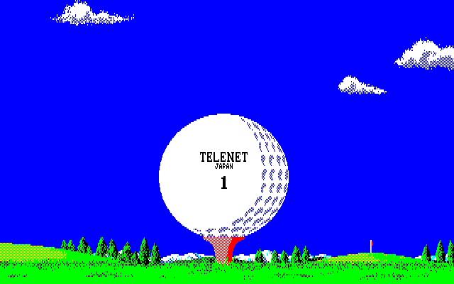 Albatross (FM-7) screenshot: Telenet is playing golf?..