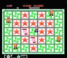 Mendel Palace (NES) screenshot: You move - they move...