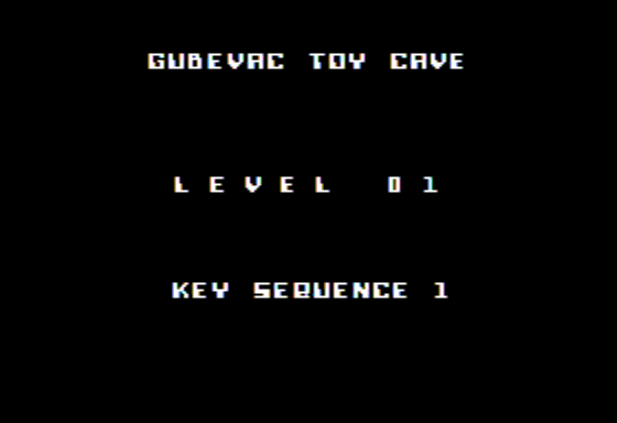Genius 2: Into the Toy Caves (Apple II) screenshot: Starting Level 1