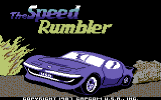 The Speed Rumbler (Commodore 64) screenshot: Title picture