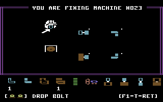 Fix It (Commodore 64) screenshot: Machine #23 is still easy