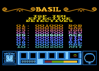 Screenshot of Basil the Great Mouse Detective (Atari 8-bit, 1987 ...