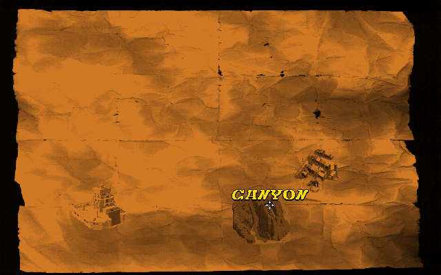 3 Skulls of the Toltecs (DOS) screenshot: Map