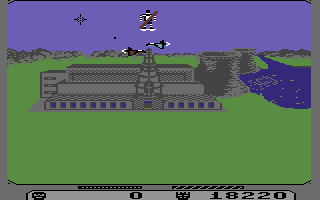 The Transformers: Battle to Save the Earth (Commodore 64) screenshot: Viewscreen of your transformer