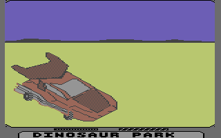 The Transformers: Battle to Save the Earth (Commodore 64) screenshot: Hotrod on its way ...