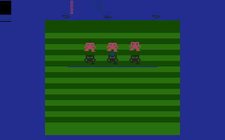 Football (Atari 2600) screenshot: The startup and game selection screen