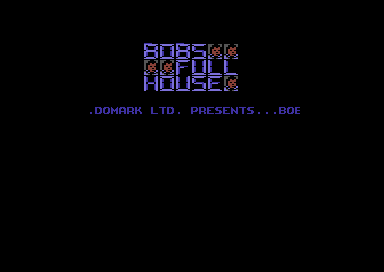 Bob's Full House (Commodore 64) screenshot: Title screen
