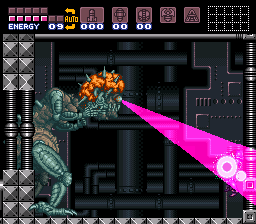 Super Metroid (SNES) screenshot: The second form of Mother Brain