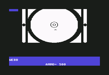 First Over Germany (Commodore 64) screenshot: Ball gunner - limited ammo make it count