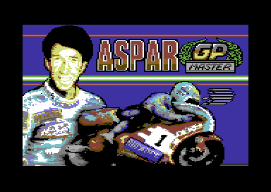 Grand Prix Master (Commodore 64) screenshot: Loading screen (Spanish version)