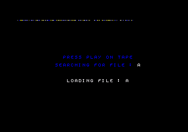 Arcade Trivia Quiz (Amstrad CPC) screenshot: Loading the selected file