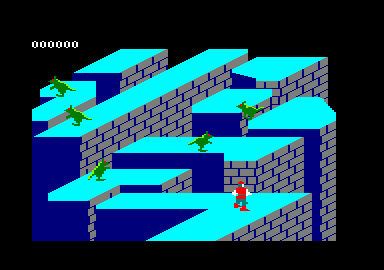 Dragon's Lair (Amstrad CPC) screenshot: The first level