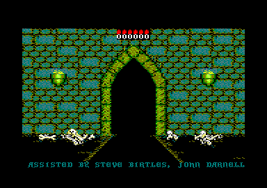 Dragon's Lair (Amstrad CPC) screenshot: Credits screen