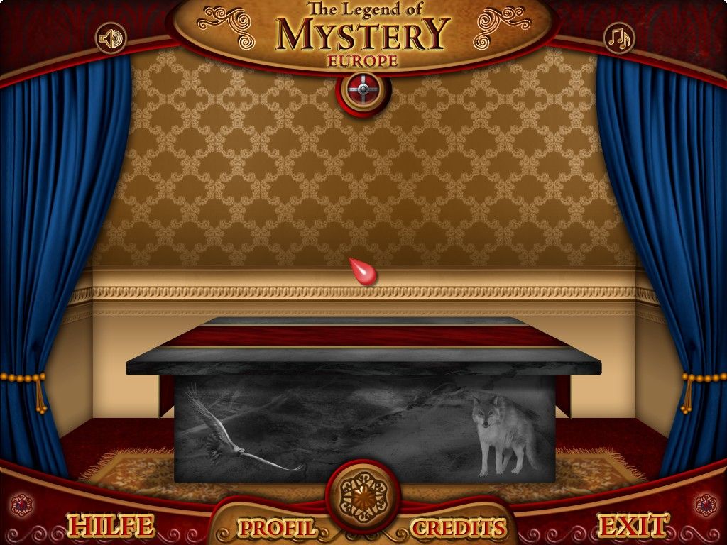 The Legend of Mystery: Europe (Windows) screenshot: Main screen