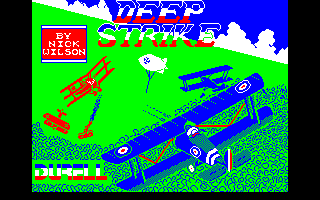 Deep Strike (Amstrad CPC) screenshot: Title screen