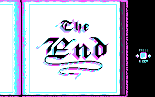 The Neverending Story II: The Arcade Game (DOS) screenshot: The End (CGA)