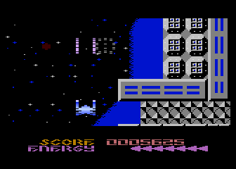 War Hawk (Atari 8-bit) screenshot: Good shot.