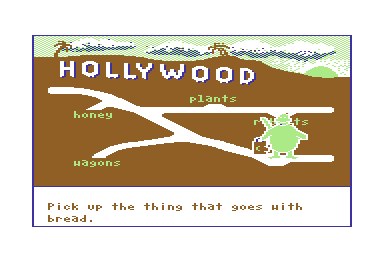 Bagasaurus (Commodore 64) screenshot: Got it right.