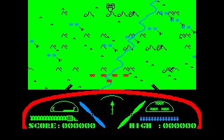 Deep Strike (Amstrad CPC) screenshot: Map view