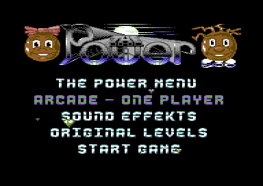 The Power (Commodore 64) screenshot: Options.