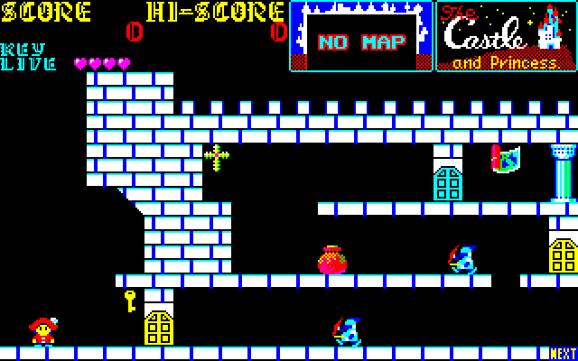 The Castle (FM-7) screenshot: Getting started