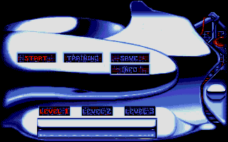 Metal Mutant (DOS) screenshot: Main Menu (VGA)