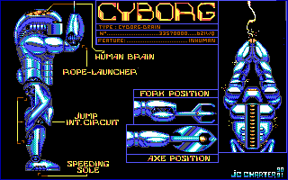 Metal Mutant (DOS) screenshot: Cyborg (EGA)