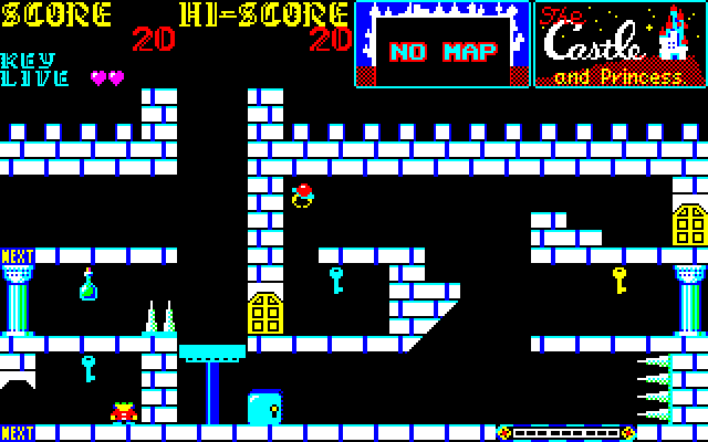 The Castle (FM-7) screenshot: I'm trapped! I'm trapped!