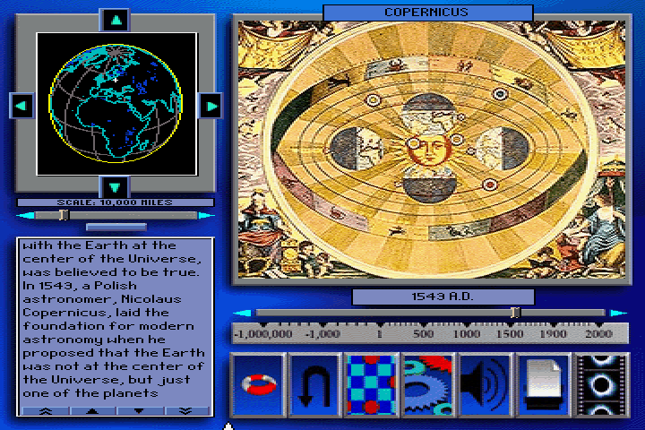 The Discoverers (DOS) screenshot: Copernicus