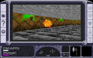 Thor's Hammer (DOS) screenshot: A fireball trap.