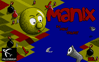Manix (Atari ST) screenshot: Title screen