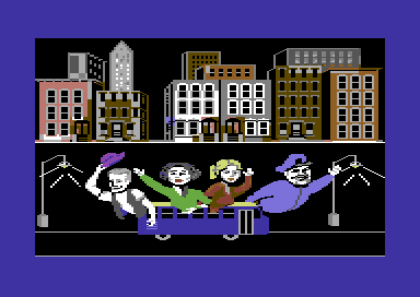 The Honeymooners (Commodore 64) screenshot: Title screen.