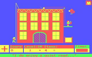Hooray for Henrietta (DOS) screenshot: The 'Addition' stage