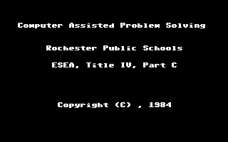 Memory Castle (Commodore 64) screenshot: Second copyright screen